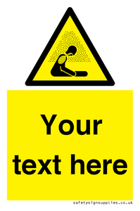 Custom warning asphyxiating atmosphere